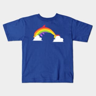 Rainbow Dolphin Kids T-Shirt